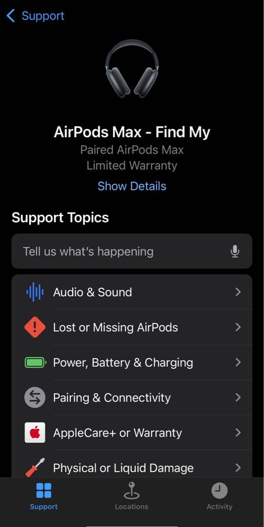 保証26年5月まで、AirPods Max 第2世代 ミッドナイト USB-C