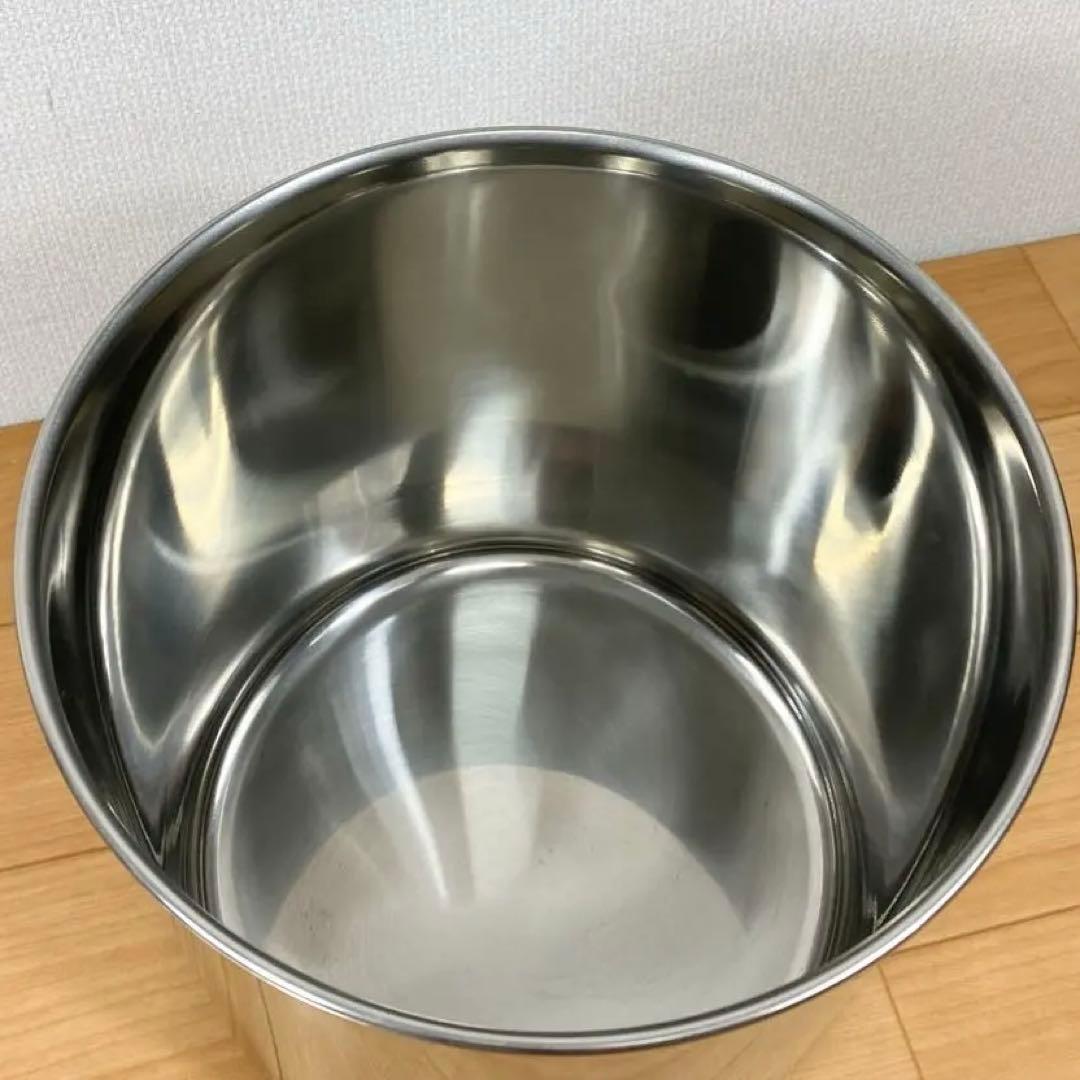 【美品】ステンレス製　寸胴　キッチンポット 30cm 18cm セット