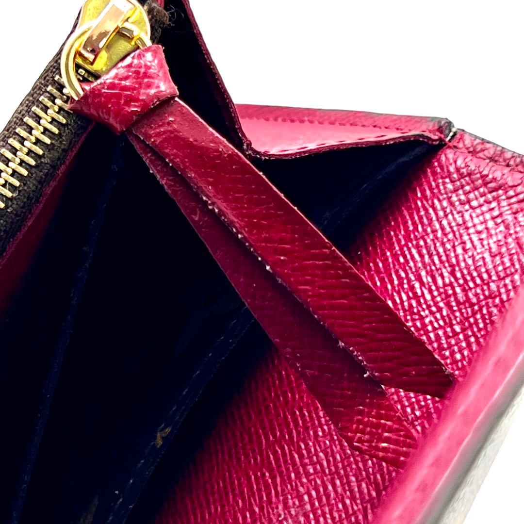 ルイヴィトン モノグラム ポルトフォイユ エミリー 後期型 フューシャ