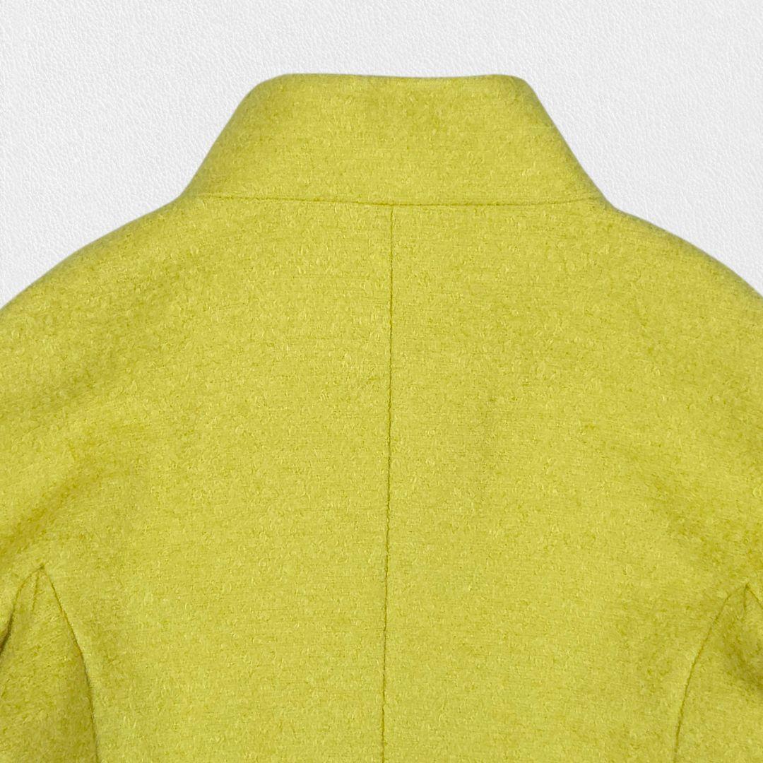 ジャケット・アウター CELINE Yellow Mohair Coat Jacket