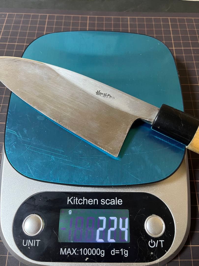 安来鋼 青鋼 出刃包丁 刃渡り15cm 未使用 青紙鋼 包丁