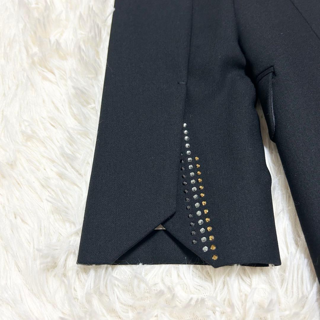 ザディグエヴォルテール ラインストーン付きテーラードジャケット 1B ブラック