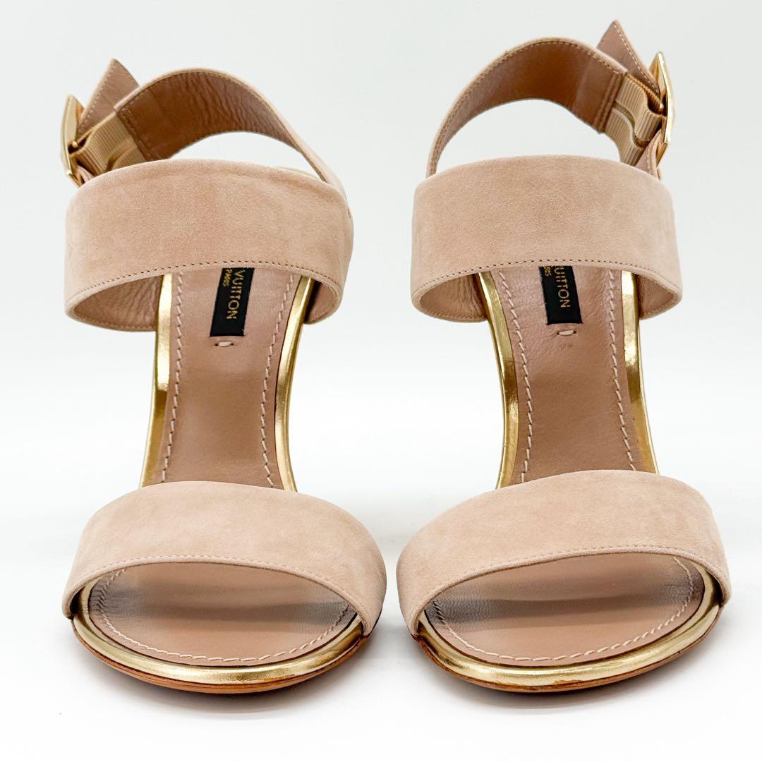 ♡美品♡ ルイヴィトン ウェッジソール スエード ストラップ ミュール