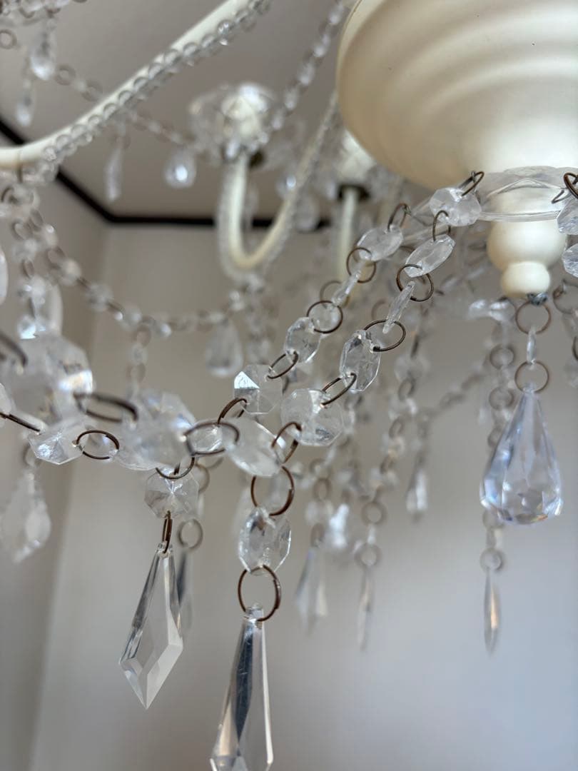 【美品】シャンデリア　Opera オペラ　クリーム【LED電球対応12灯】