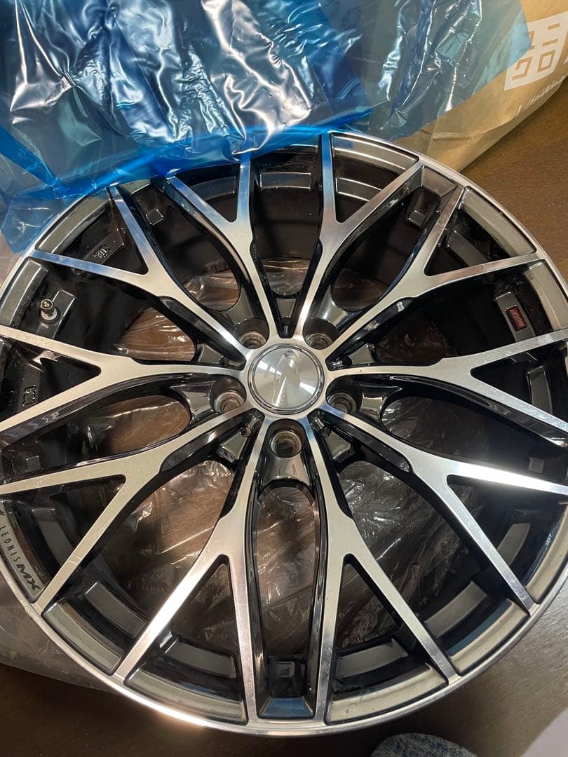 ウェッズ レオニス MX BMC ミラーカット18インチ7j+47 pcd100