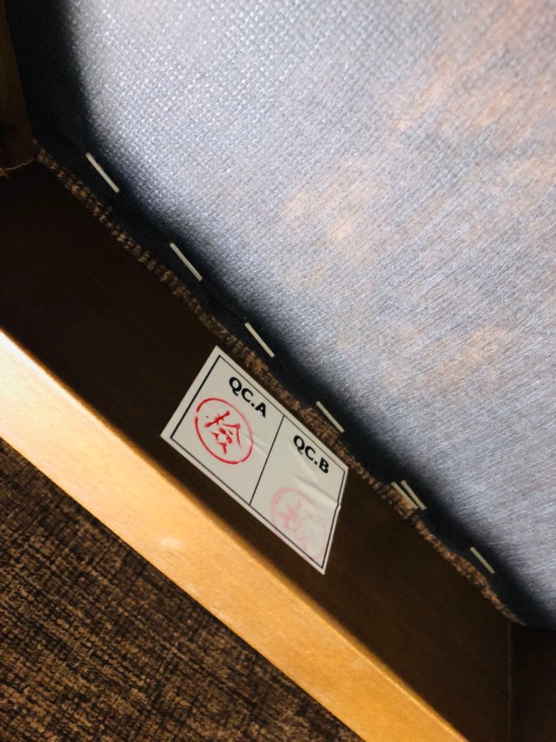 SOGO／相合家具　ブラウンファブリック　ダイニングチェア　2脚セット　③