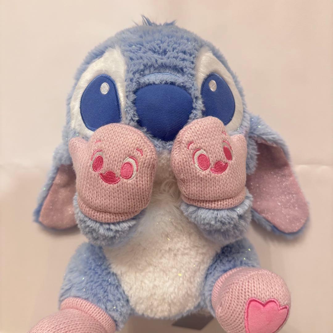 スティッチ ホワイト 冬 ぬいぐるみ 手袋 ディズニーストア