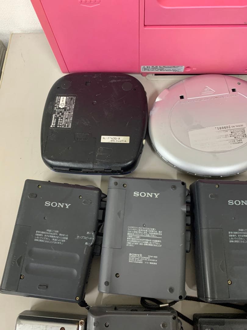 ポータブルプレーヤー まとめ売り.カセットプレーヤー.CDプレーヤーsony