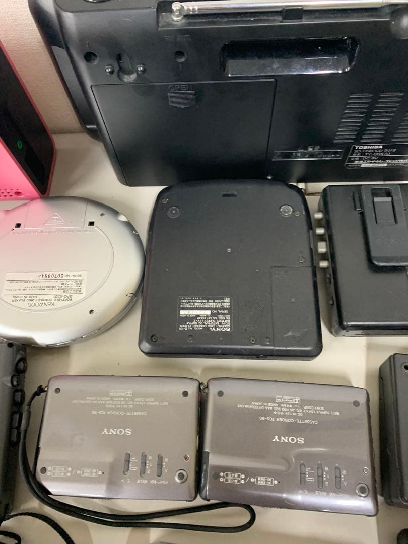 ポータブルプレーヤー まとめ売り.カセットプレーヤー.CDプレーヤーsony
