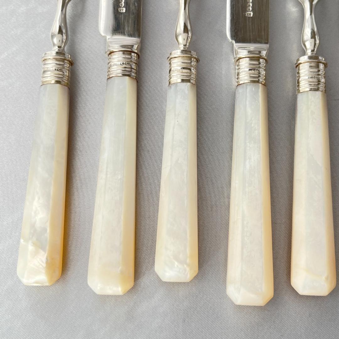 【William Yates 】【純銀継手 / 白蝶貝】パストリーセット