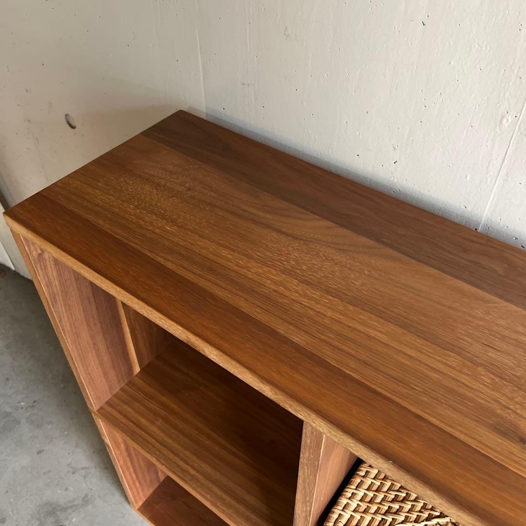 maru★無印スタッキングシェルフセット・５段×３列ウォールナット材