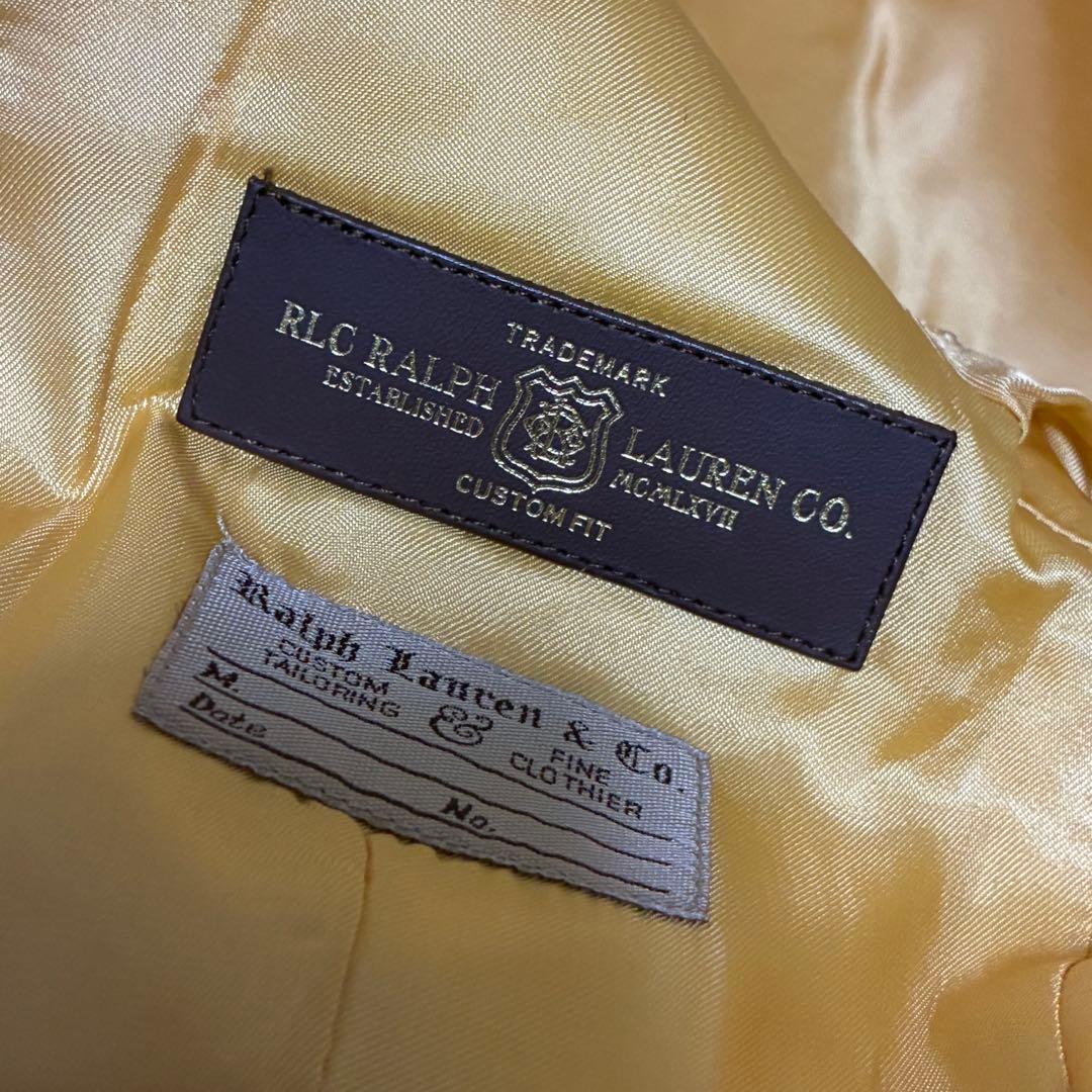 RALPH LAUREN 【未使用】 ツイード ジャケット エルボーパッチ 本革