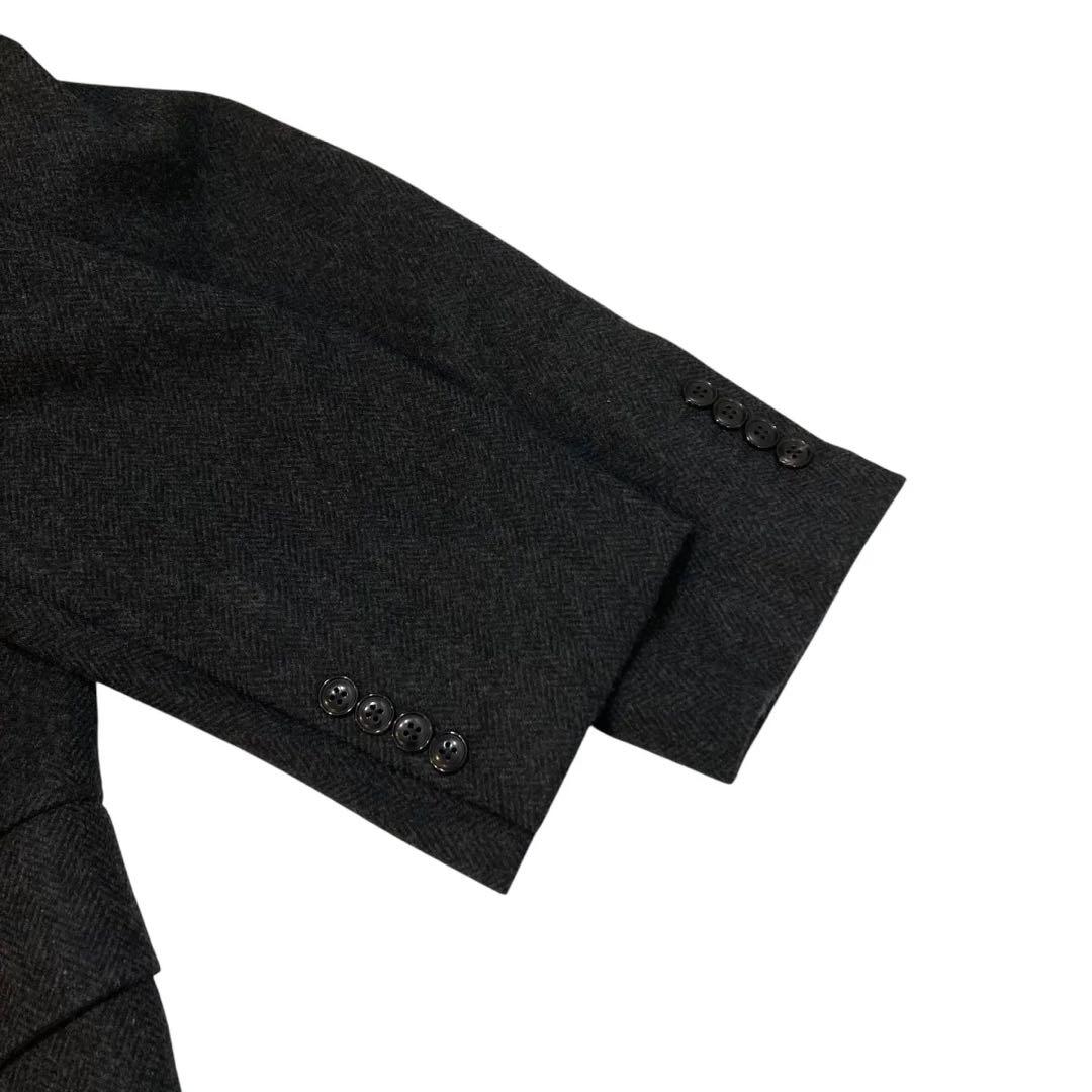 COMOLI、ウールヘリンボーンダブルチェスターコート、サイズ２