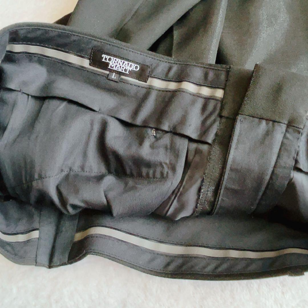 美品　トルネードマート　セットアップ　パンツ　スーツ　黒　ブラック　箔　ラメ