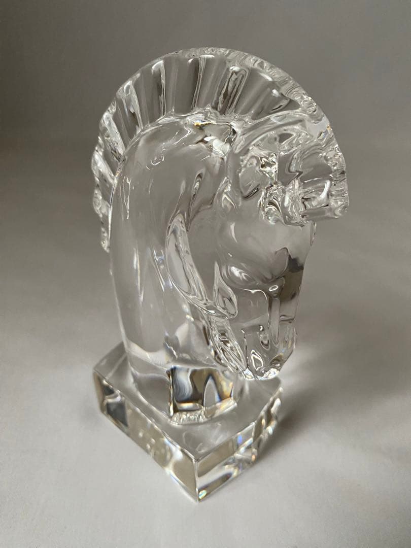 STEUBEN スチューベン　クリスタル　ナイト　ホース　馬　オブジェ　置物