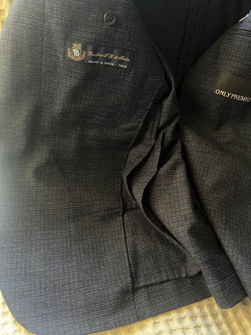 オンリープレミオ ダークブルー ビジネススーツ値下げ❗️