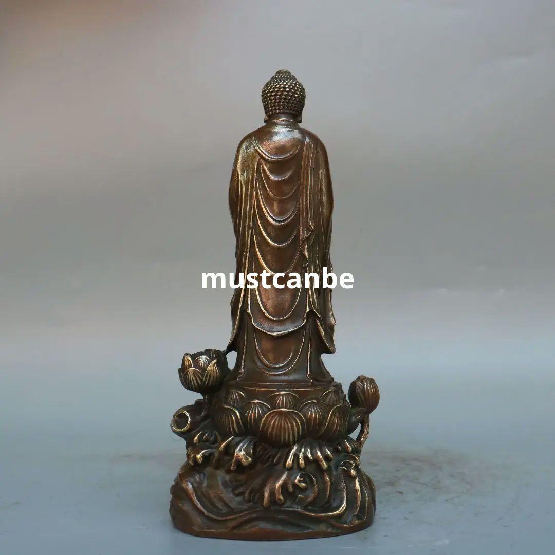 仏教美術 仏像 西方三聖立仏仏像 奉納仏像 工芸品 銅製品 置物