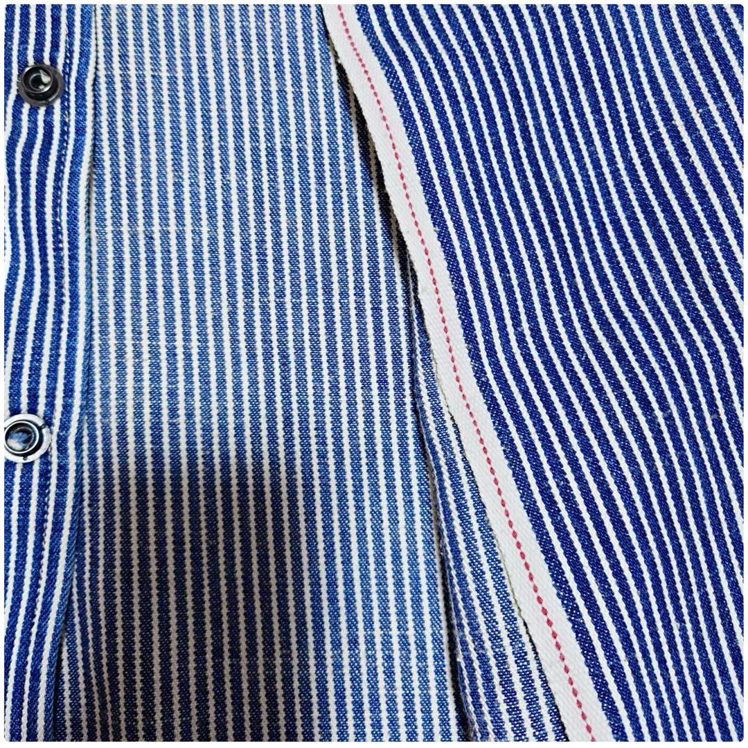 2014AW ワイズフォーメン ヒッコリーストライプデニムコーチジャケット L程