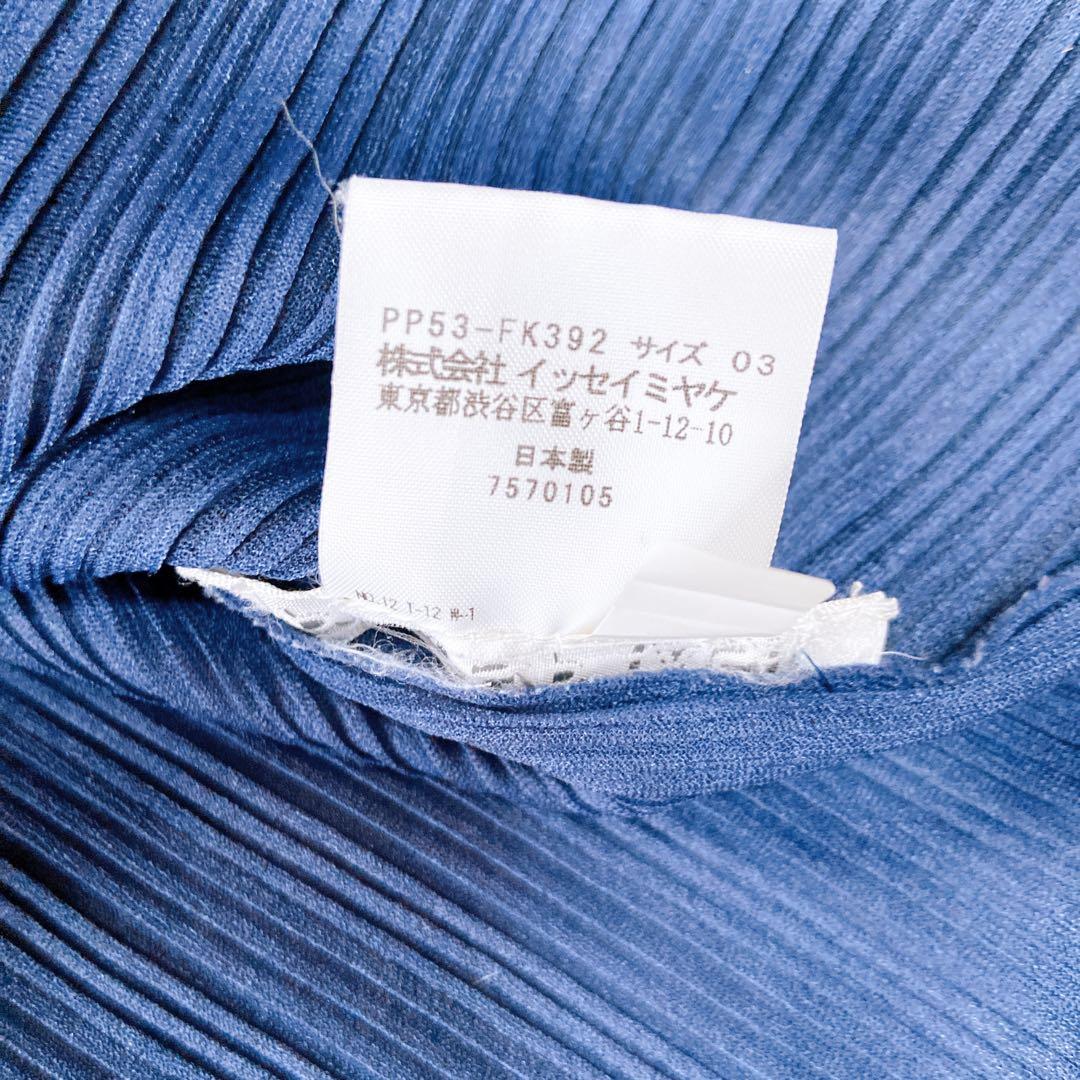 プリーツプリーズ　イッセイミヤケ 総柄　カットソー　L