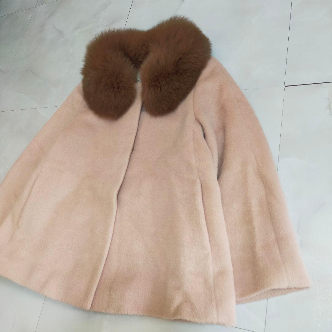 名品✨アナイ　ANAYI アルパカシャギーフォックスファーコート