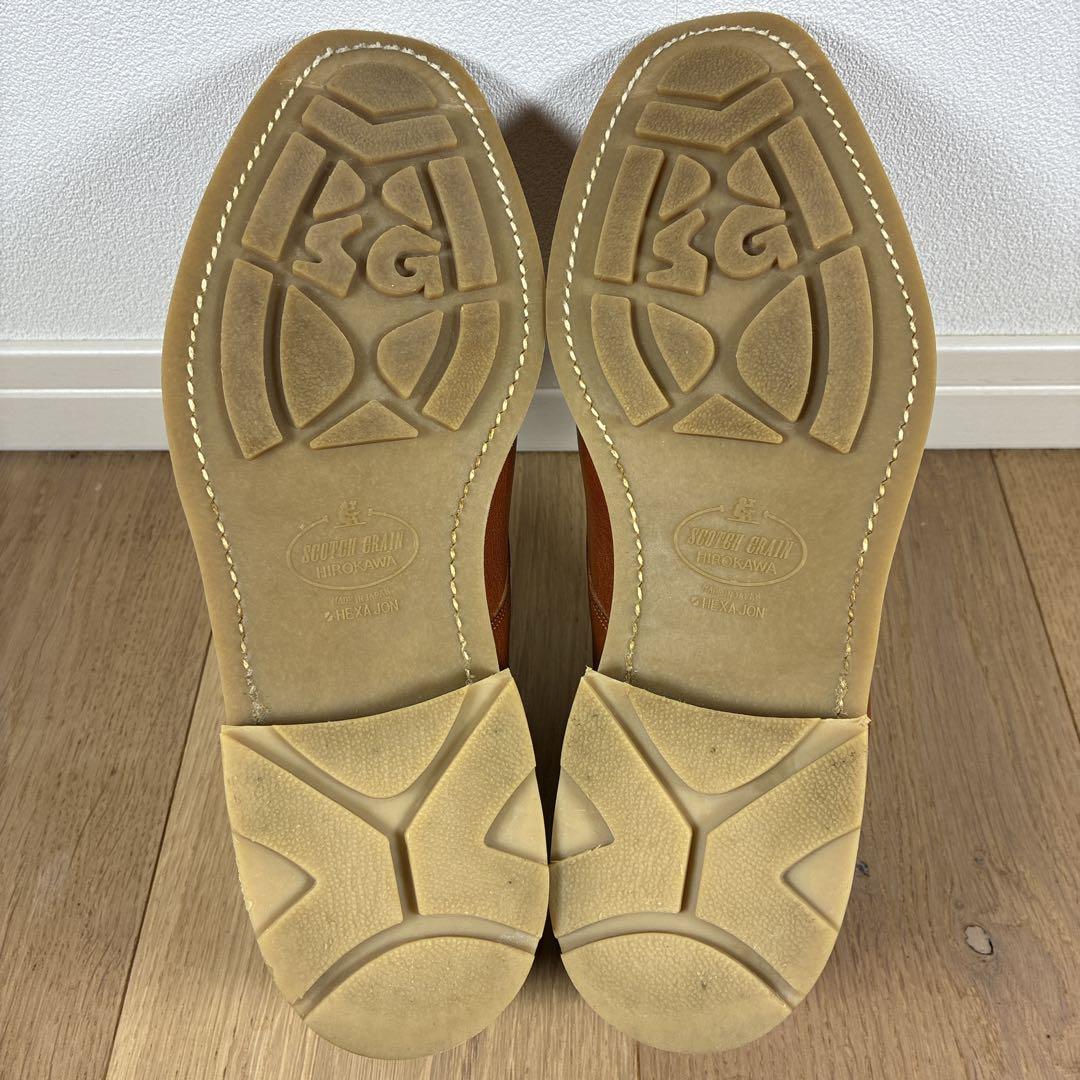 【極美品】スコッチグレイン 栃木レザー ダブルモンクストラップ 24 1/2