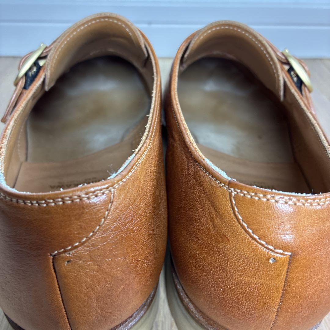 【極美品】スコッチグレイン 栃木レザー ダブルモンクストラップ 24 1/2