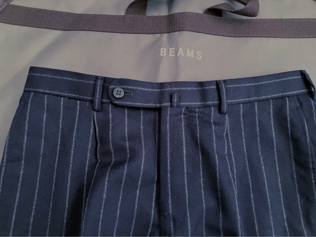 BEAMS F / Zegna チョーク ストライプ スーツ