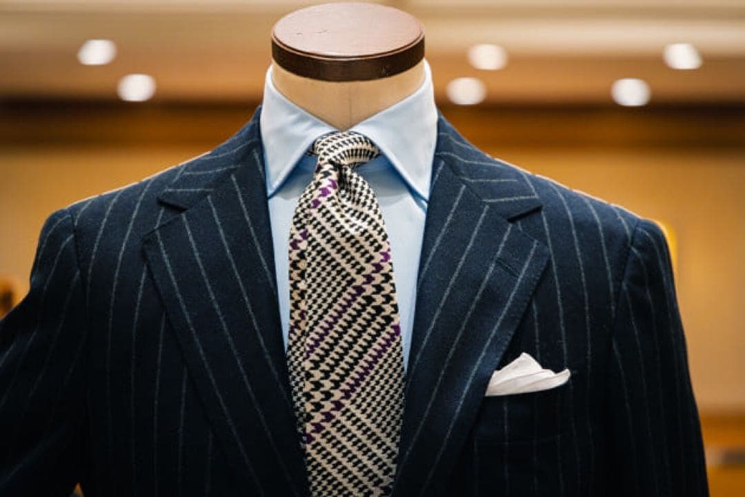 BEAMS F / Zegna チョーク ストライプ スーツ