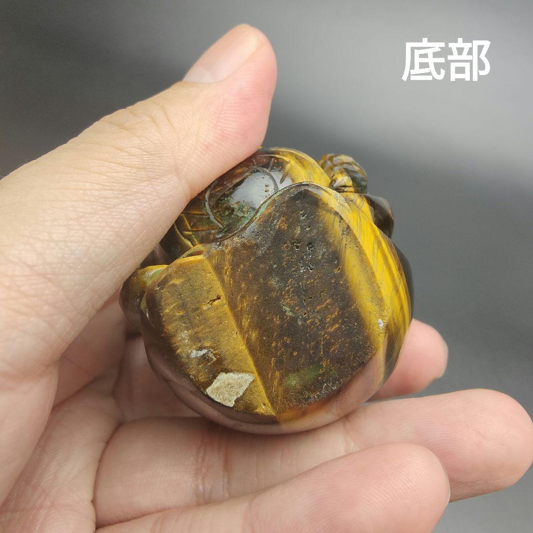 6 大黒様（大）タイガーアイ　虎目石　金運　財運　七福神　天然石　縁起物　風水