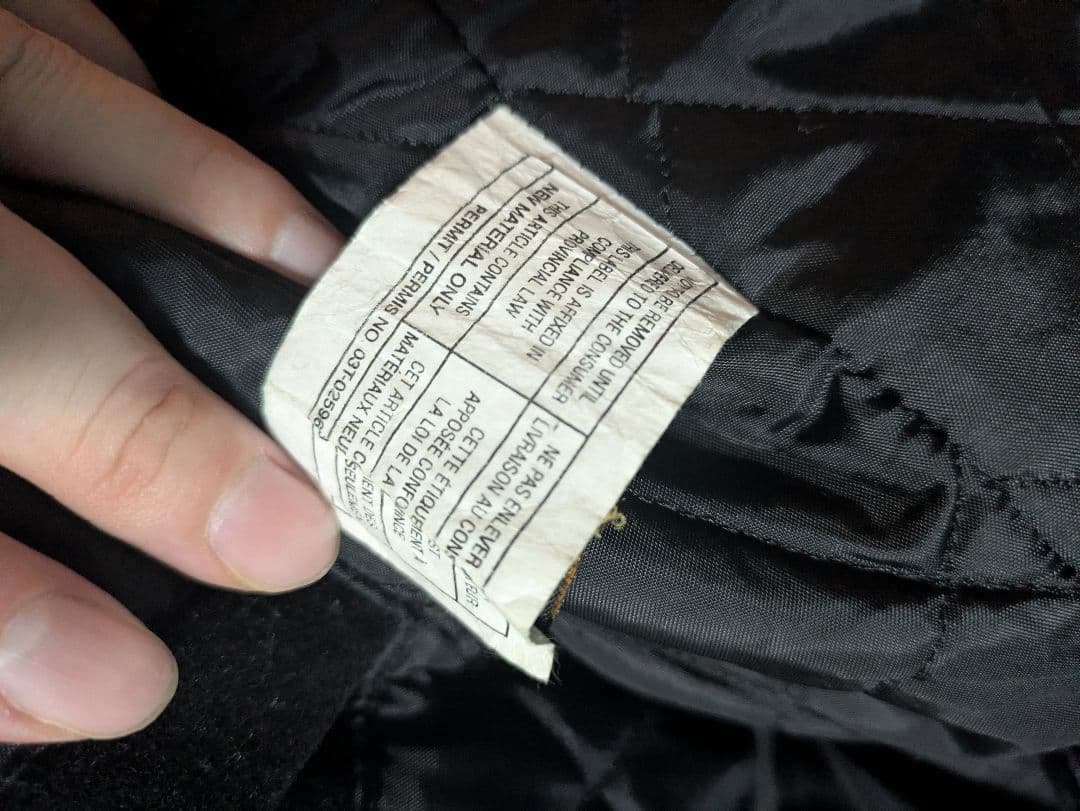 ノースエンド　袖革スタジャン　XL