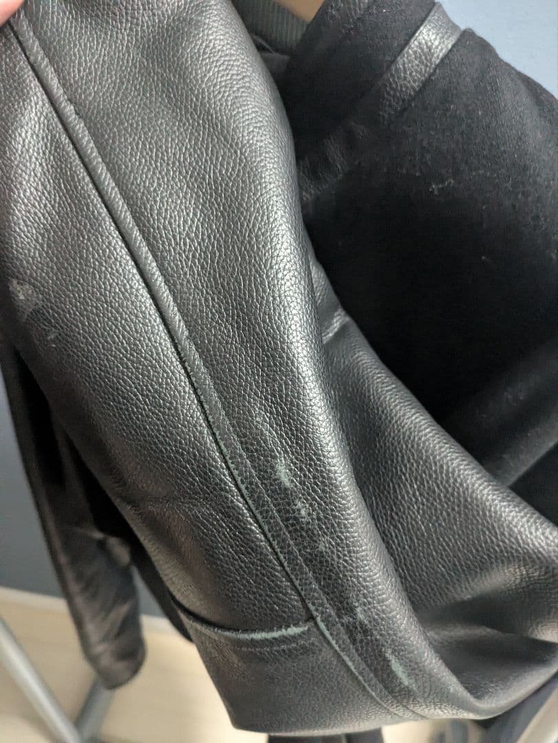 ノースエンド　袖革スタジャン　XL