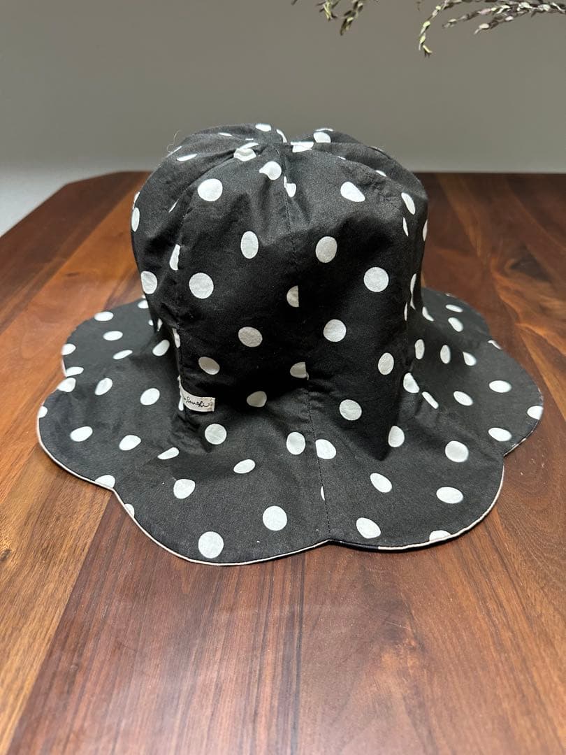 バライロノボウシ　リバーシブルチューリップハット　ばら色のぼうし