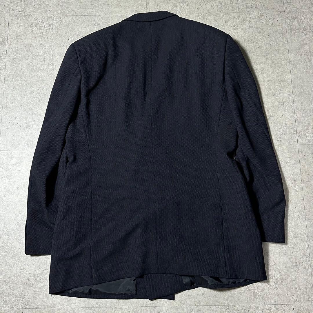 ARMANI COLLEZIONI ダブル ウールセットアップ ドット柄 黒