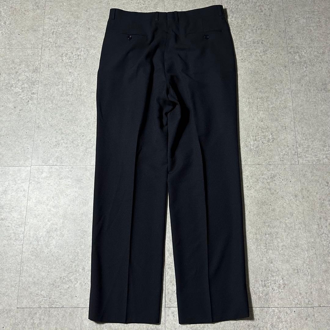 ARMANI COLLEZIONI ダブル ウールセットアップ ドット柄 黒