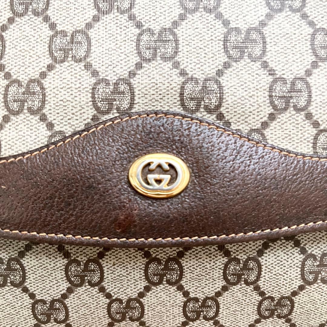 【美品✨】GUCCI グッチ ヴィンテージ セカンドバッグ インターロッキング
