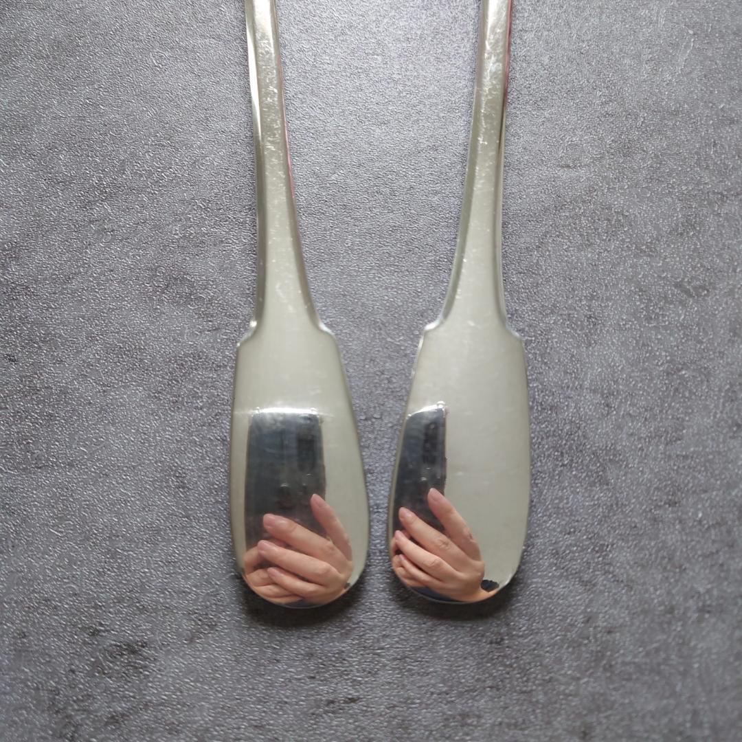 希少 クリストフル クリュニー サービングフォーク サービングスプーン