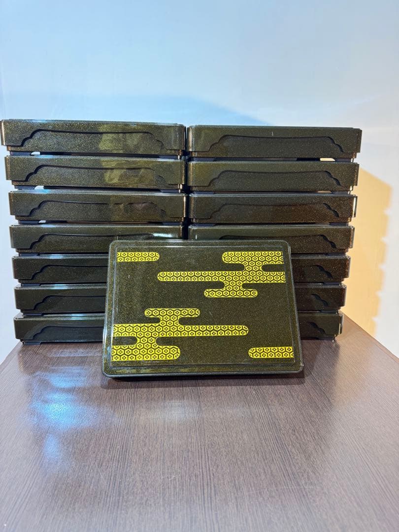 尺3寸長手松花堂用扇仕切 雲亀甲箱 弁当箱15セット