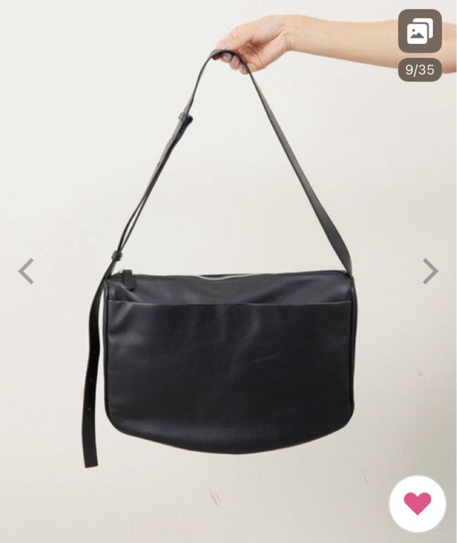 【ear PAPILLONNER】スワローマチショルダーバッグ　ブラック