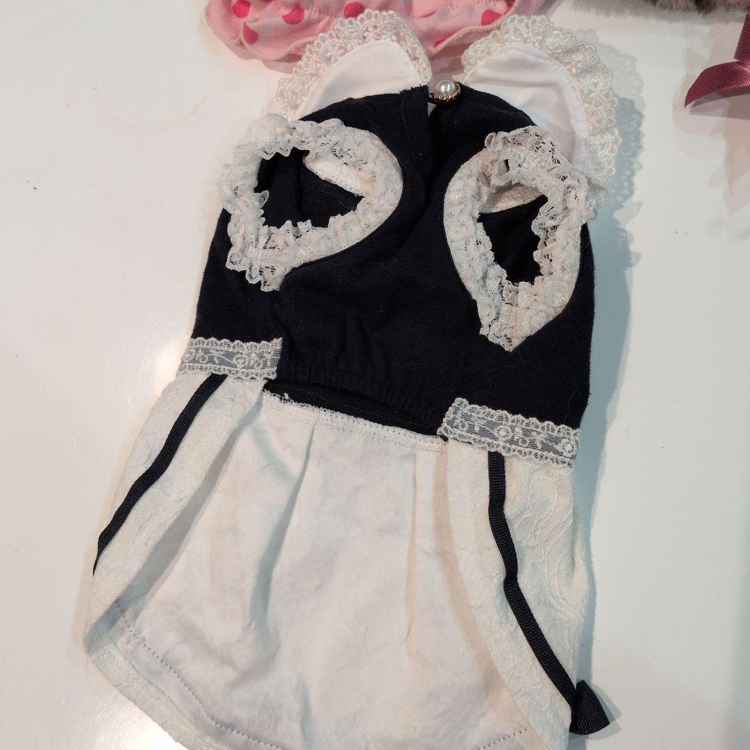 美品♥キャンナナ ♥フリル花柄犬服 小型犬用SS2枚＋１枚♥３枚セット