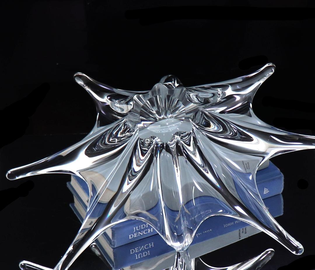 オールド・バカラ1950年特大作品 39.5cm3.6kg コンポートバスケット