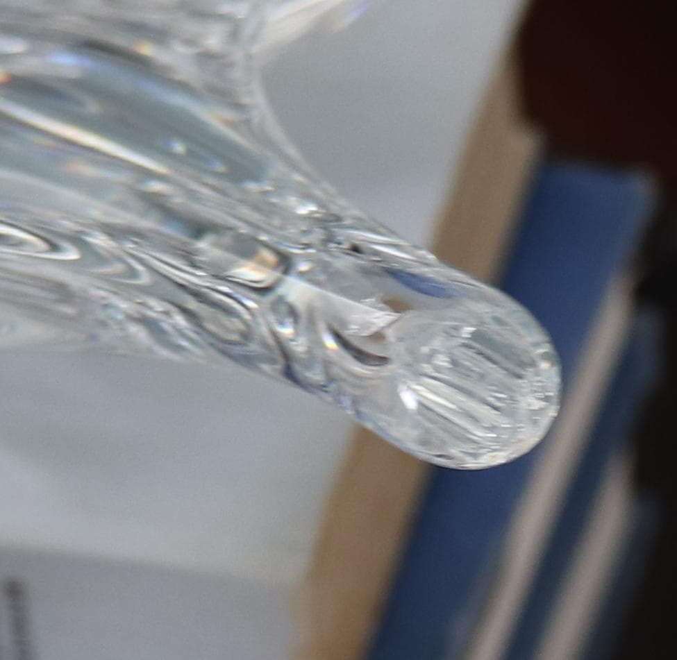 オールド・バカラ1950年特大作品 39.5cm3.6kg コンポートバスケット