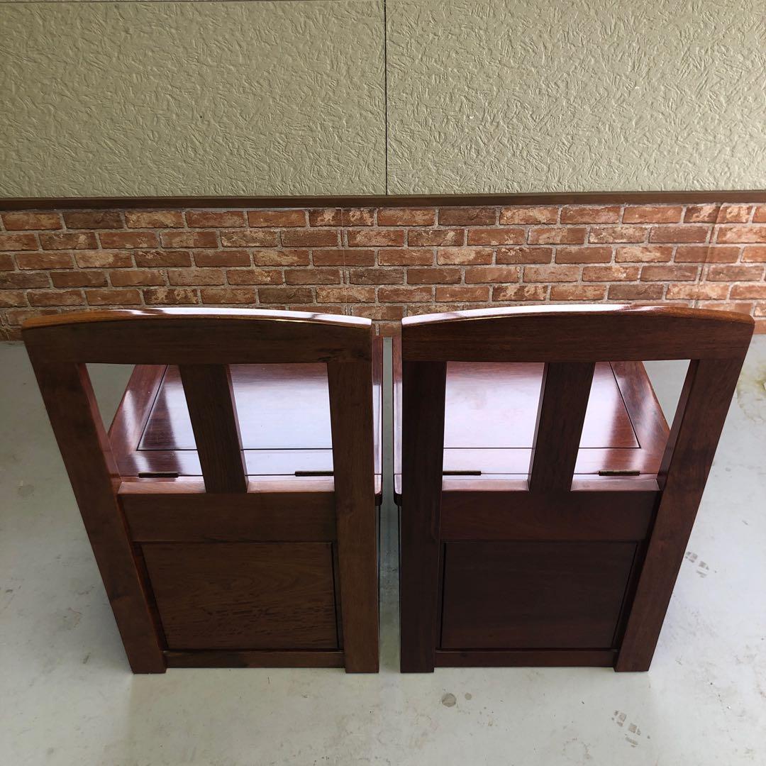 民藝家具　囲炉裏チェア(1/2)　座面下収納・引出し付き