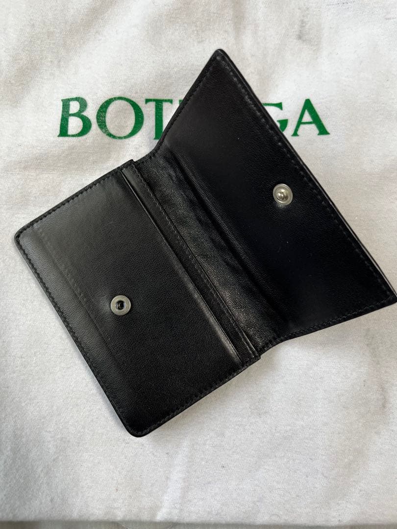 【美品】BOTTEGA VENETA ブラック名刺入れ
