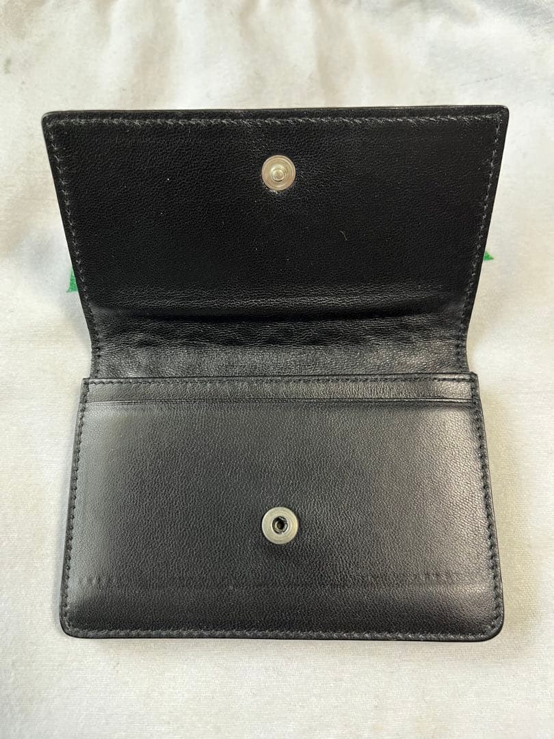 【美品】BOTTEGA VENETA ブラック名刺入れ