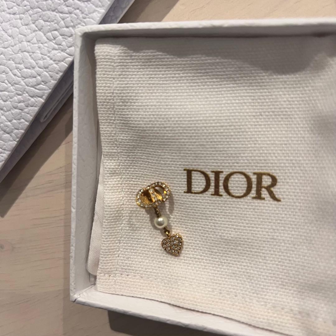 ［正規品　美品］ dior ハートビジューピアス　片方