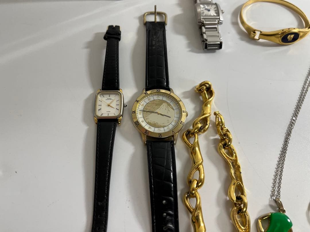 遺品整理グッズ　クォーツ時計 ステンレススチールバンド