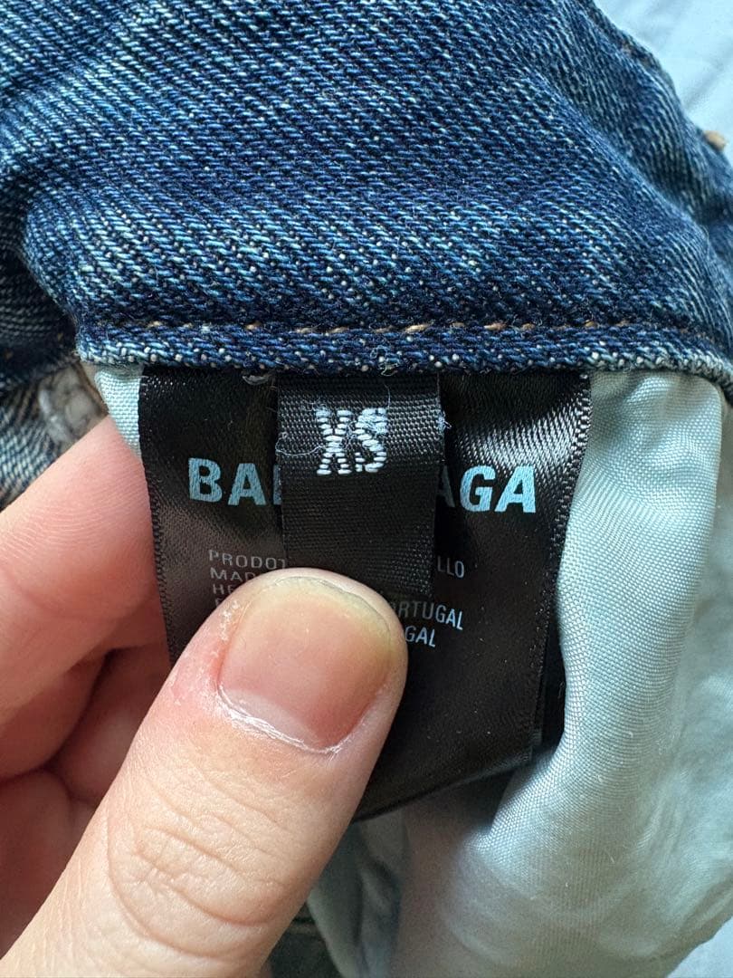 BALENCIAGA 23sS デストロイバギーデニム XS