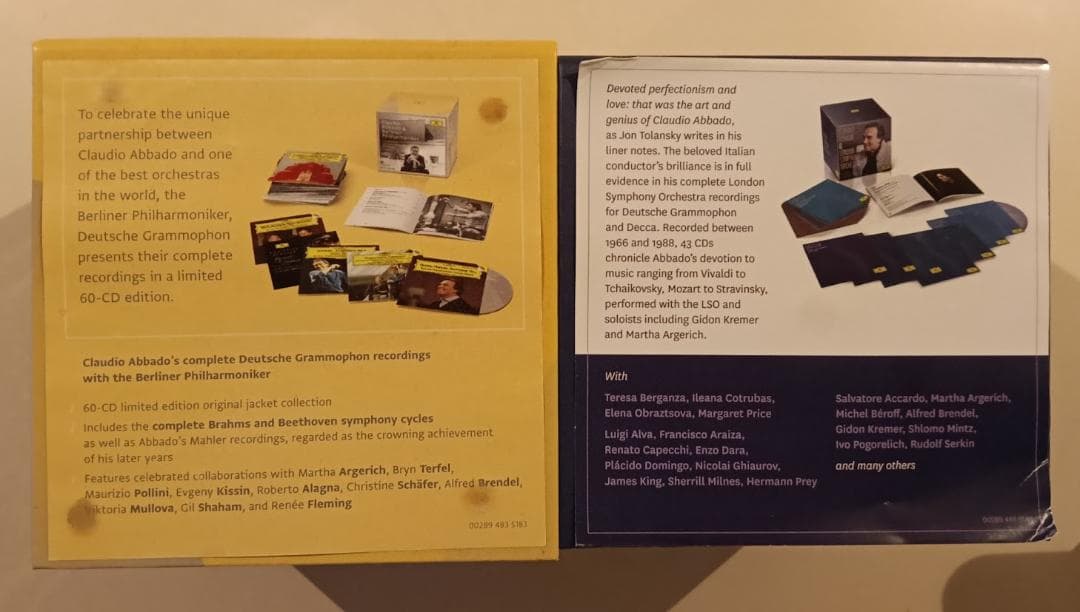【限定版にて完売・２BOX】クラウディオ・アバド　ベルリン・フィル　ロンドン交