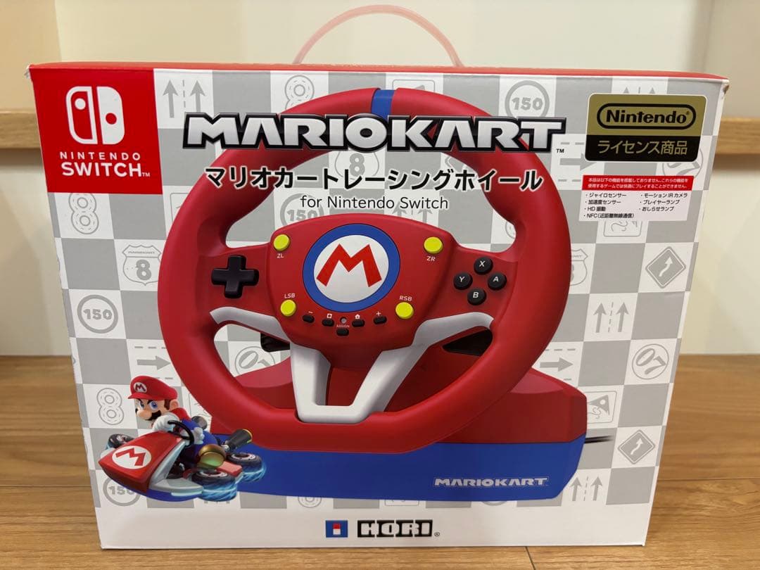 【12/16まで特別価格】Switch マリオカート　レーシングホイール　ソフト