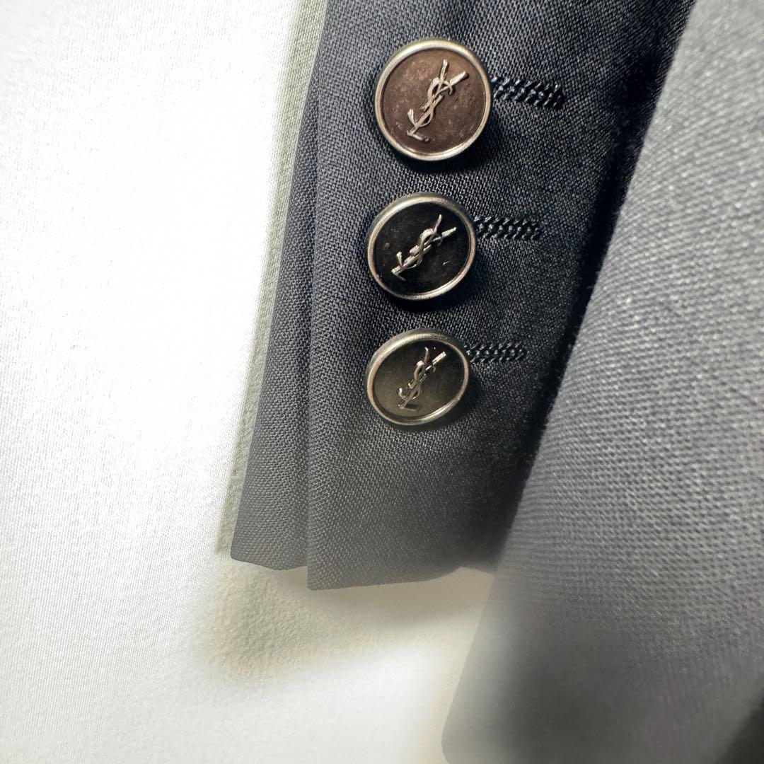 イヴサンローラン r9 ダブルスーツ セットアップ ブラック L